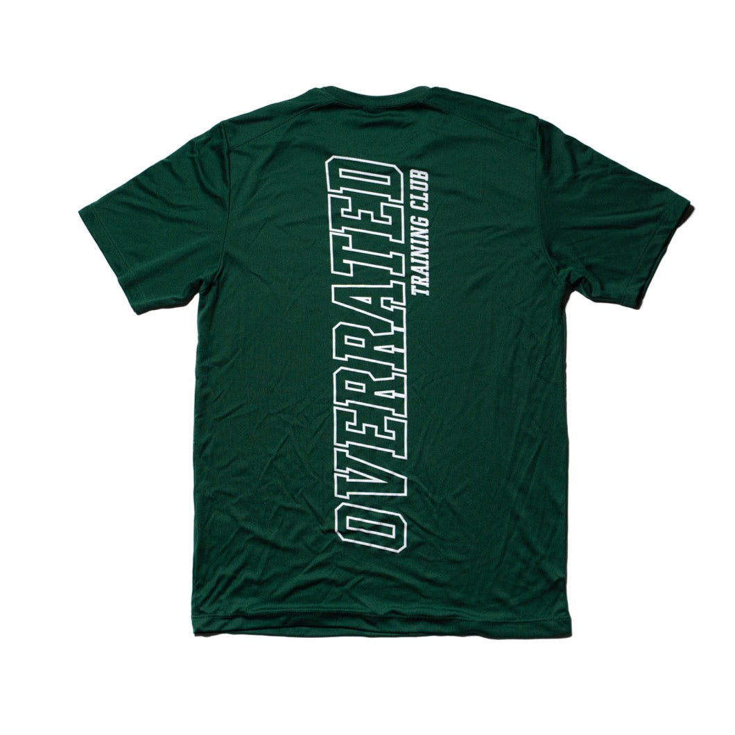 Overrated Performance Tee - Forest Green